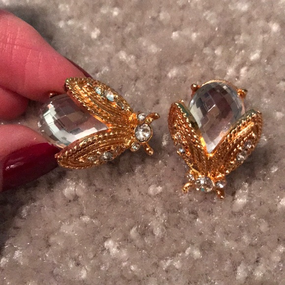Kenneth Jay Lane Jewelry - 🐞 Kenneth Jay Lane LadyBug Clip Earrings